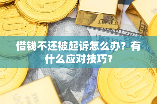 北京借钱不还被起诉怎么办？有什么应对技巧？